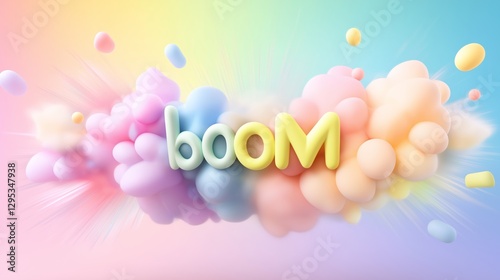 In vibrant colors, a comic-style explosion features 