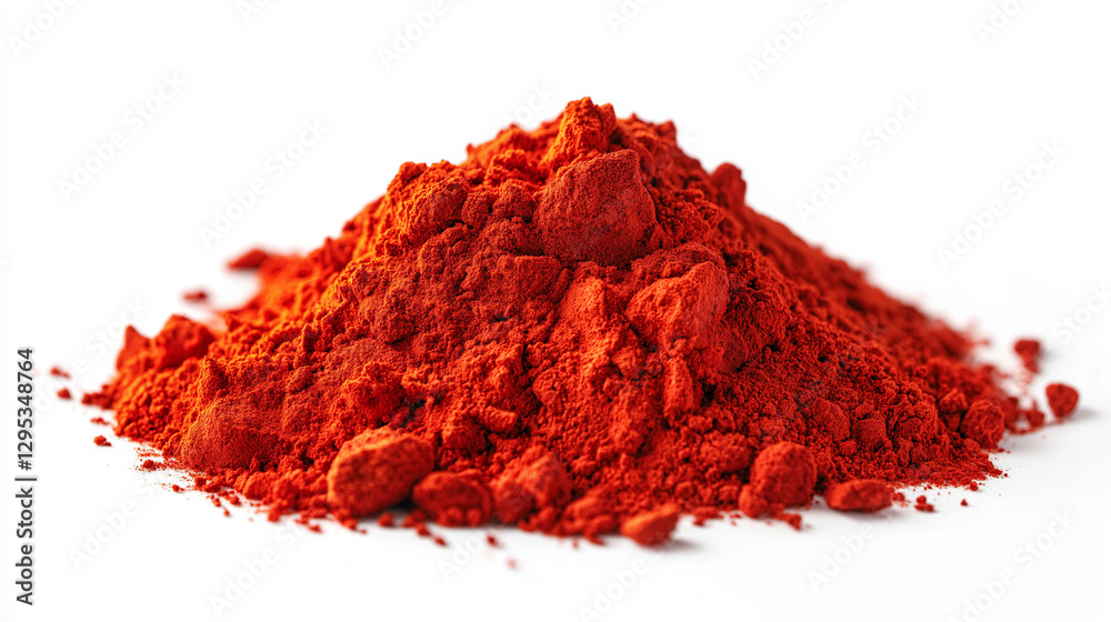 Bold and Aromatic Chilli Seasoning Close-Up. A high-resolution macro shot capturing the bright red hue and soft texture of ground chilli spice, with tiny scattered grains adding depth and authenticity Bold and Aromatic Chilli Seasoning Close-Up. A high-resolution macro shot capturing the bright red hue and soft texture of ground chilli spice, with tiny scattered grains adding depth and authenticity