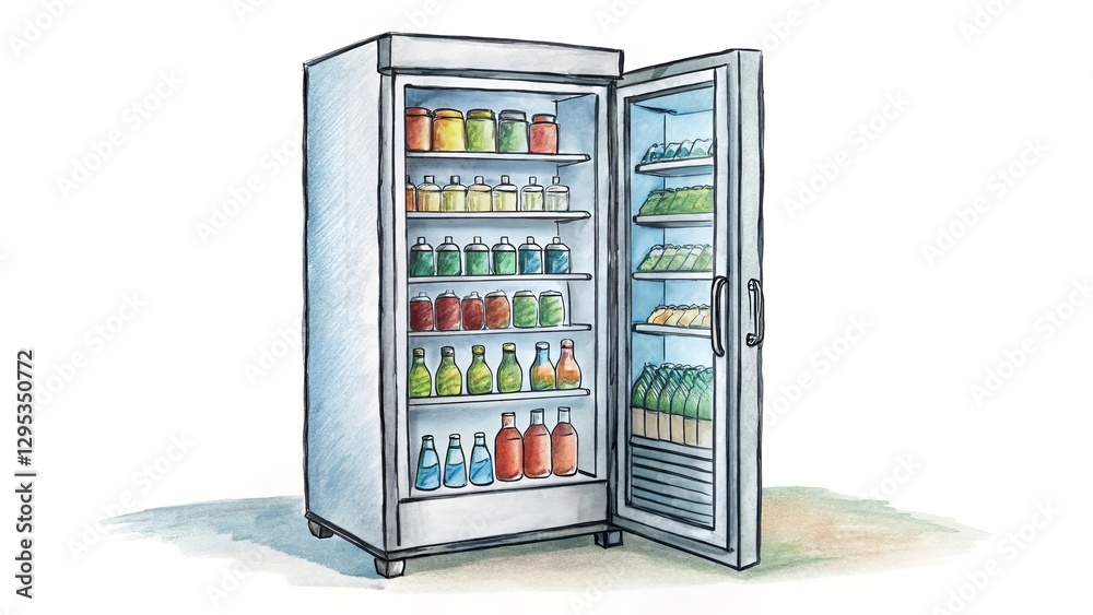 A refrigerator with a lot of bottles inside A refrigerator with a lot of bottles inside