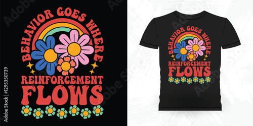 Funny Analyst Behavior Technician Vintage Behavior Therapist T-shirt Design