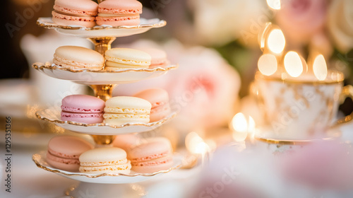 Luxury Tea Time with Fine China and Pastries