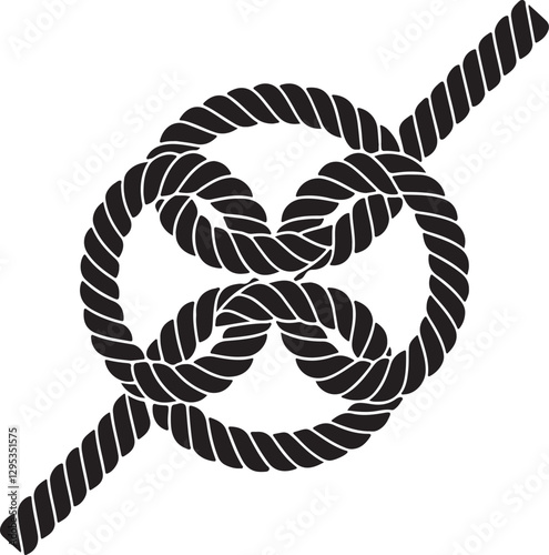 Isolated black macram rope icon Vector, black macram rope Silhouette,black macram rope icon set, black macram rope for logo,color black macram rope Vector illustration, Vector Graphic, EPS 10 , clip a