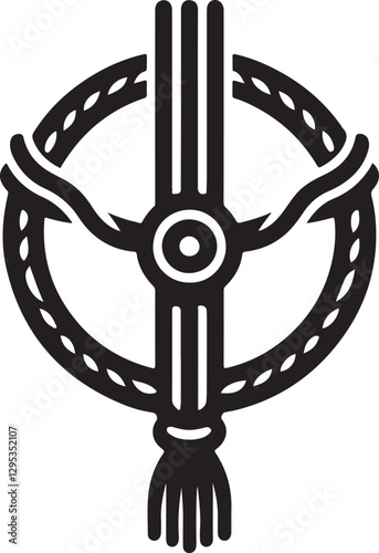 Isolated black macram rope icon Vector, black macram rope Silhouette,black macram rope icon set, black macram rope for logo,color black macram rope Vector illustration, Vector Graphic, EPS 10 , clip a