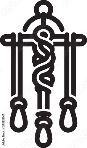 Isolated black macram rope icon Vector, black macram rope Silhouette,black macram rope icon set, black macram rope for logo,color black macram rope Vector illustration, Vector Graphic, EPS 10 , clip a