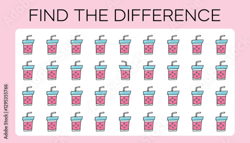 game. a child's game. find the difference. search among the drawings. a child's puzzle. vector. puzzle. A fun game. an easy game for kids.