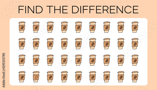 game. a child's game. find the difference. search among the drawings. a child's puzzle. vector. puzzle. A fun game. an easy game for kids.