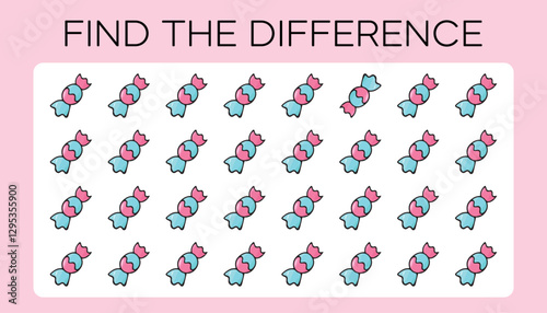 game. a child's game. find the difference. search among the drawings. a child's puzzle. vector. puzzle. A fun game. an easy game for kids.