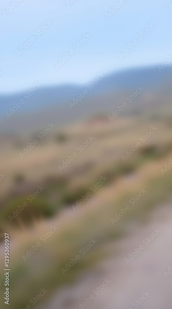 An Abstract Photograph Of A Natural Landscape, Featuring Blurred Lines, Muted Colors, And The Absence Of Sharp Focus, Creating A Hazy, Dreamlike Effect, With A Long Exposure Techniqu.
