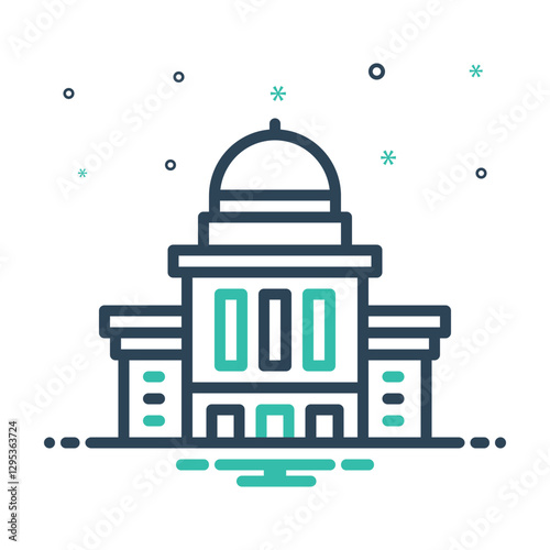 Mix icon for government