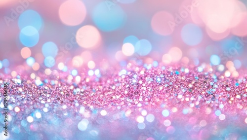 Pink and blue glitter bokeh background (1)