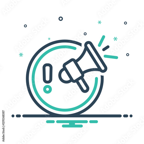 Mix icon for attention