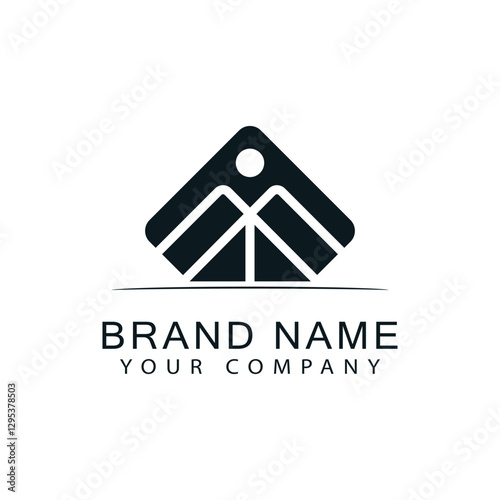 Mountain logo vector template symbol design