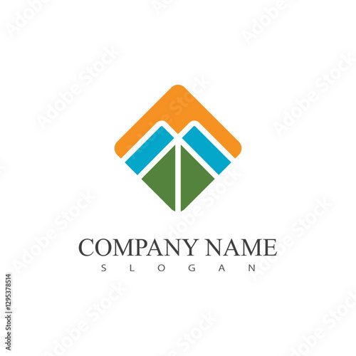 Mountain logo vector template symbol design