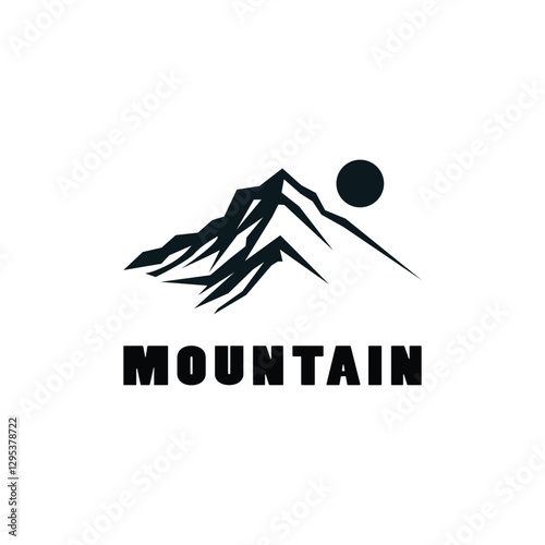 Mountain logo vector template symbol design