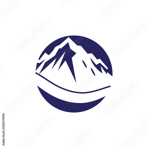 Mountain logo vector template symbol design