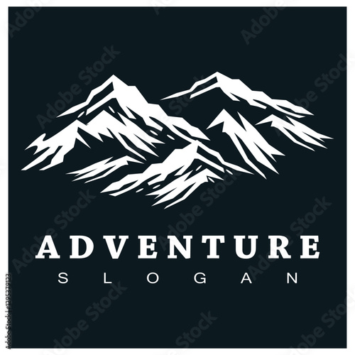 Mountain logo vector template symbol design