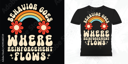 Funny Analyst Behavior Technician Vintage Behavior Therapist T-shirt Design