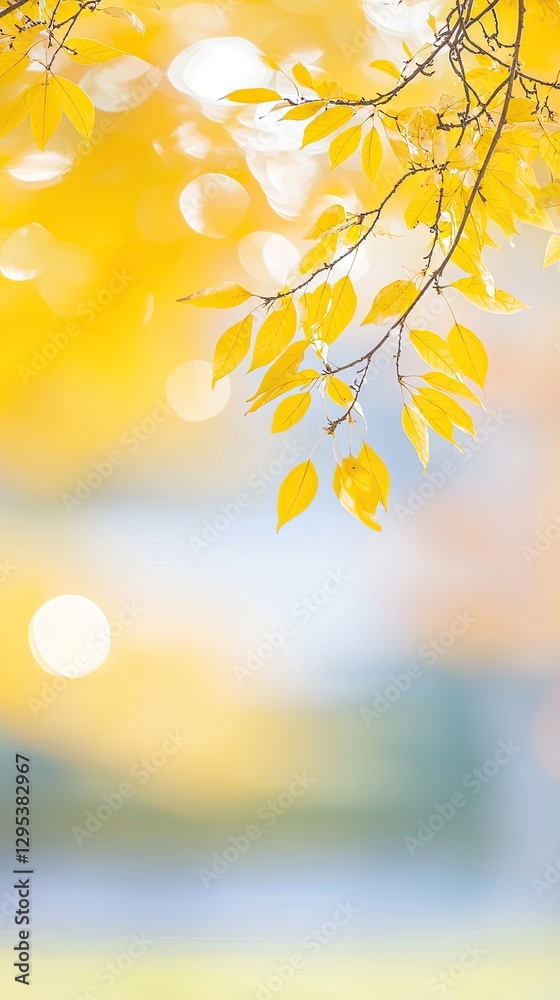 Autumn leaves bokeh, blurred background, nature, tranquility, perfect for backgrounds Autumn leaves bokeh, blurred background, nature, tranquility, perfect for backgrounds