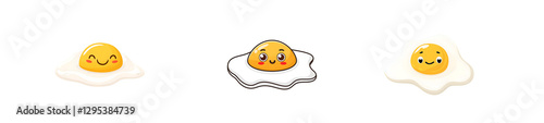 Cute Fried Egg with a Happy Face