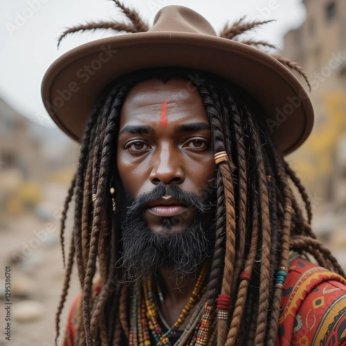 Rastaman with dreads lox