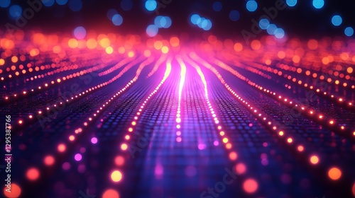 Abstract technology background with hi-tech communication concept, futuristic digital innovation design – vector illustration for modern tech, business, and creative projects