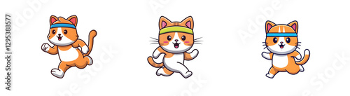 Cute Cat Wearing a Headband