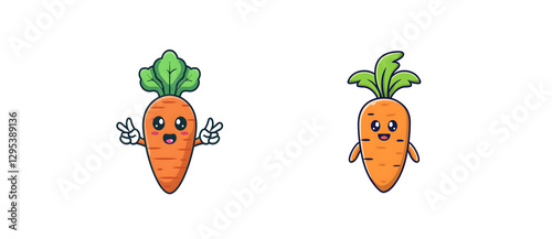 Cute Carrot Character