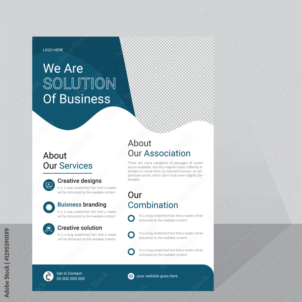 Obraz premium Perfect for creative professional business flyer design