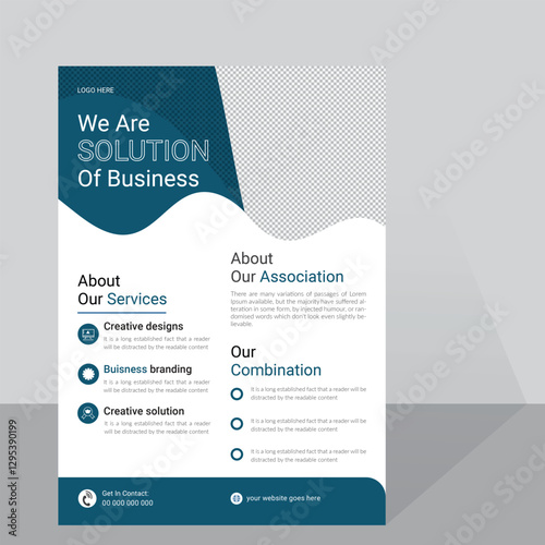 Perfect for creative professional business flyer design