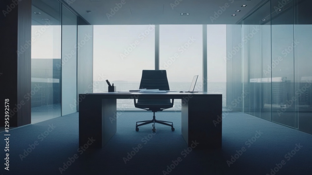 Executive departures with an office with resignation paperwork on the desk. Featuring leadership change and professional decisions