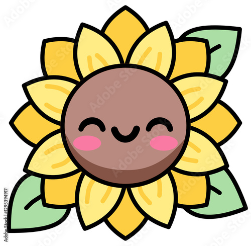 sun with flower