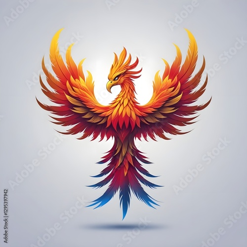 red and yellow feathers bird