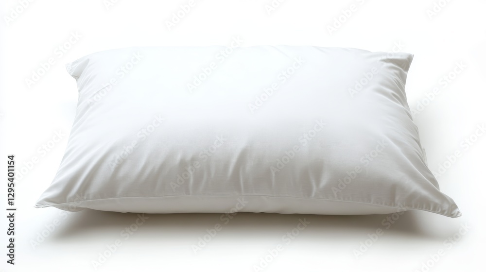Fototapeta premium Soft White Pillow on Clean Background 
