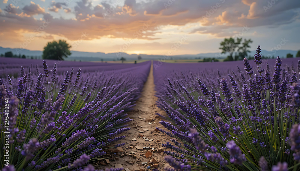 Obraz premium lavender field in provence france