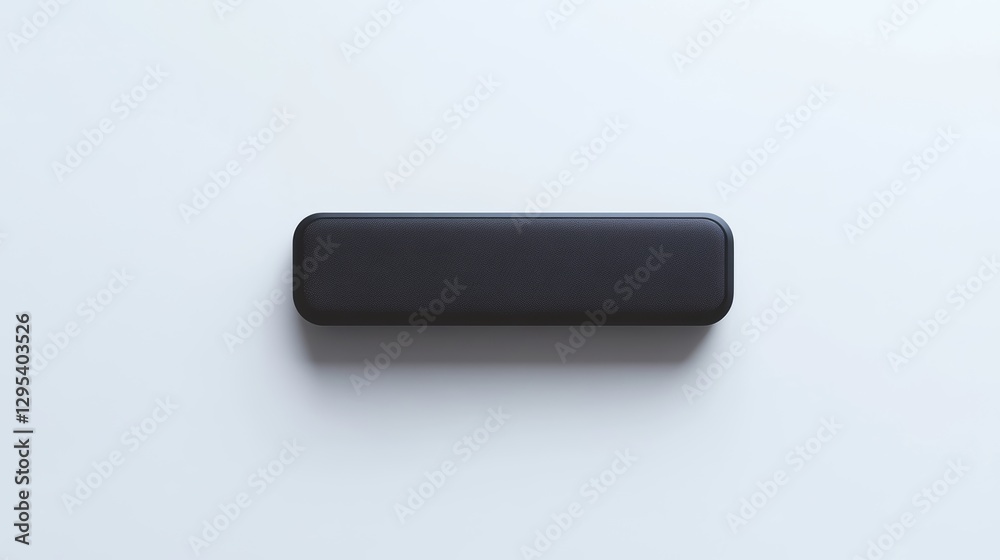 Black Stick Device on White Black Stick Device on White
