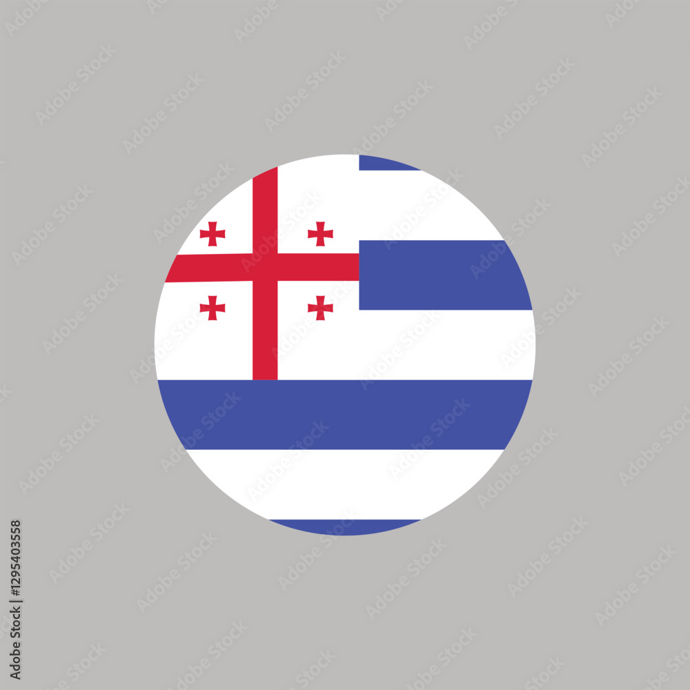 Obraz premium AJARIA FLAG VECTOR FOR SOCIAL MEDIA AND PRINT MEDIA