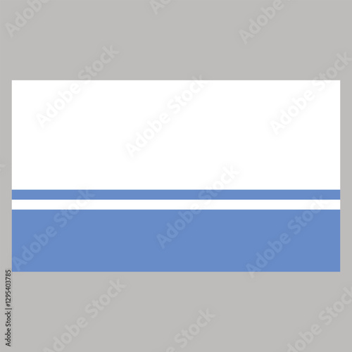 Flag Icon of Altai Republic Country, National Vector Flag Iconic Symbol and Colors of Altai Republic flag.