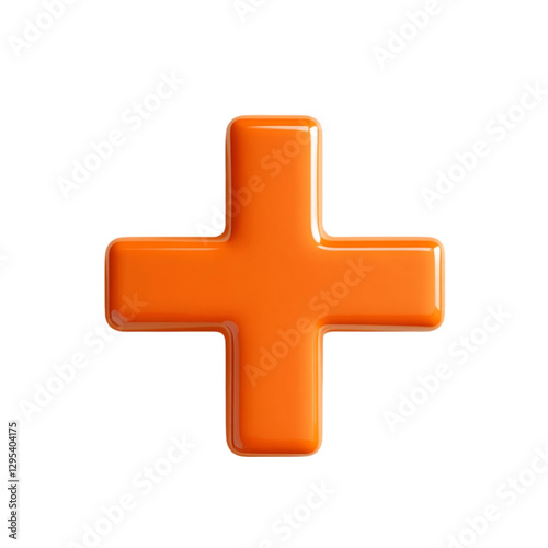 Orange Plus Sign Abstract Background Design,