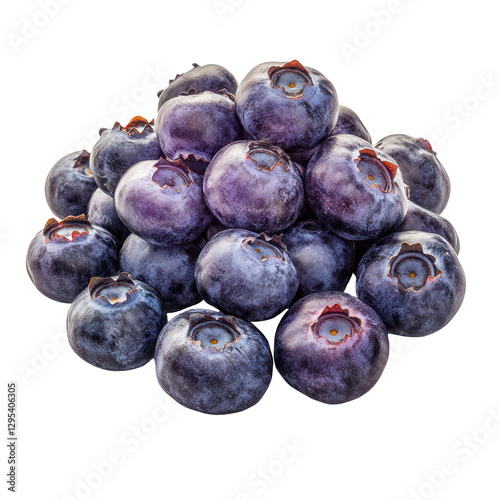blueberries isolated on white or transparent background 