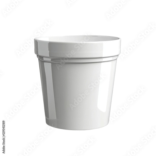 Wallpaper Mural White cylindrical pot simple design home decor plant container, Torontodigital.ca