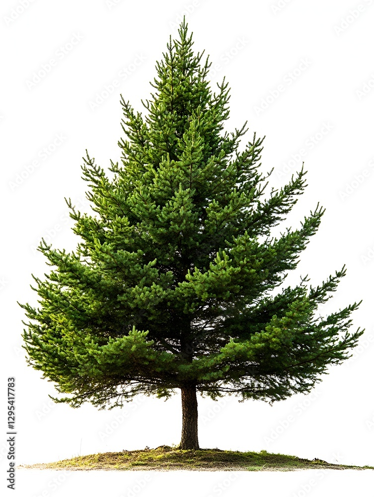 Scenic small tree thriving on a tiny island surrounded by water and open sky Scenic small tree thriving on a tiny island surrounded by water and open sky