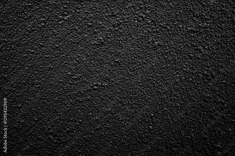 Black textured surface, closeup, background, design
