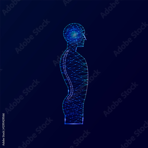 Creative inside a human male body Icon vector design.