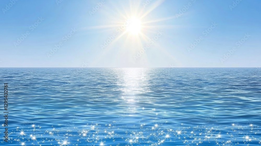 Summer Ocean Serenity: Sun-Kissed Waves and Sparkling Waters Summer Ocean Serenity: Sun-Kissed Waves and Sparkling Waters