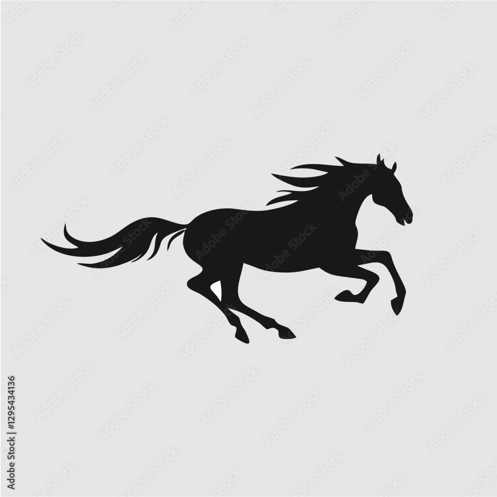 running horse logo running horse logo