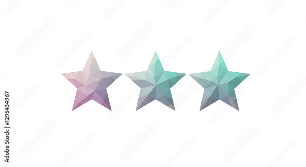 Three Geometric Stars in a Row on Beige Background Texture Three Geometric Stars in a Row on Beige Background Texture