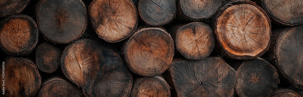 This image features a collection of natural wooden logs stacked in an organized manner, showcasing rich textures and warm tones ideal for rustic themes and natural design. This image features a collection of natural wooden logs stacked in an organized manner, showcasing rich textures and warm tones ideal for rustic themes and natural design.