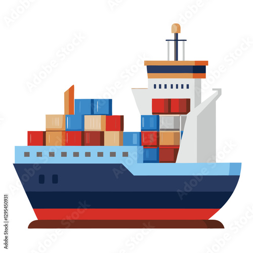 cargo ship with cargo containers