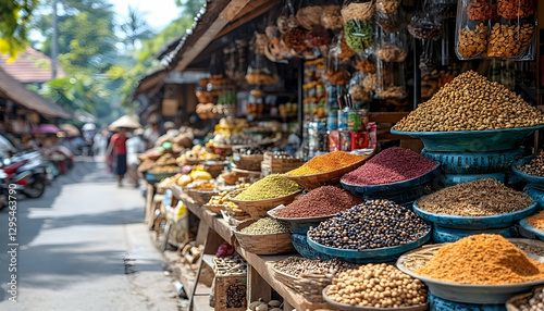 Bali Market Spices and Produce