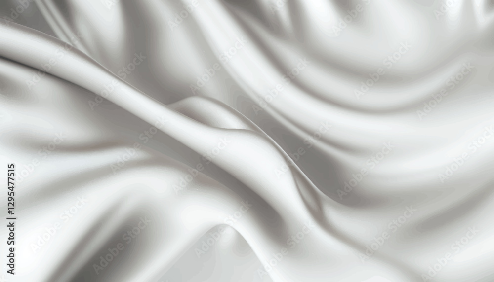Light dropped elegant silk fabric background. Textile texture. Vector illustration	